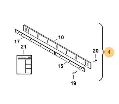 Hótoló vágóél 218 cm