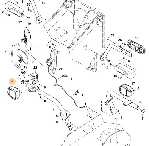 right front lamp